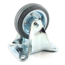 Bokwiel grijs rubber 80x25mm