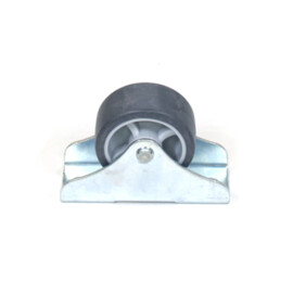 Fixed castor, 40 mm diameter, thermoplastic rubber, load capacity up to 45 kg, plain bearing