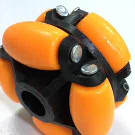 Multi-directional wheel with 8 rollers, 70 mm